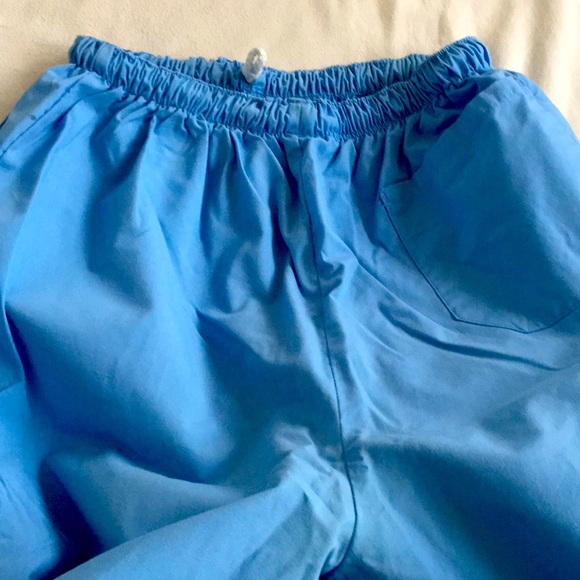 MOBB 5 Pocket Blue Scrub Pants With MOBB Tote Bag - Size Large - Picture 9 of 13